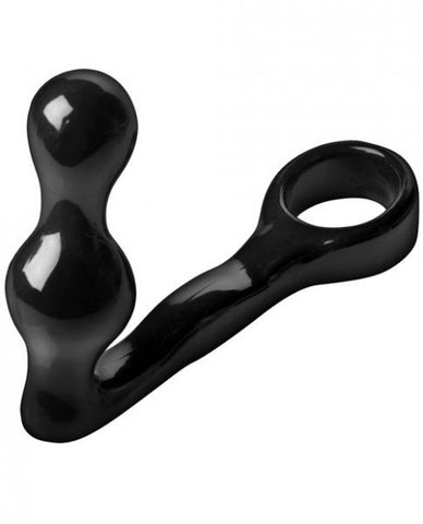 Master Series Spire Cockring With Anal Plug