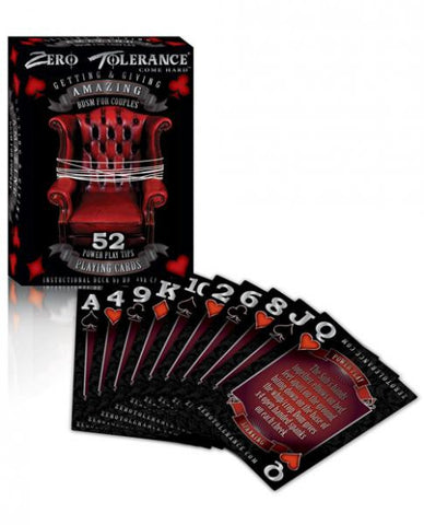 Zero Tolerance Getting &amp; Giving Amazing Bdsm For Couples - Playing Cards