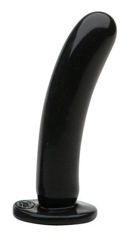 Silicone dildo&amp;#44; medium silk black