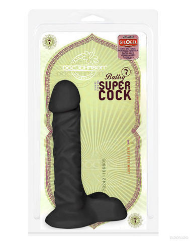 Ballsy super cock&amp;#44; 7in x 1.7in black