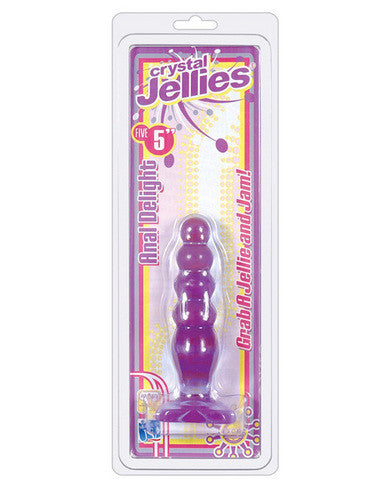 Crystal jellies 5in anal delight - purple