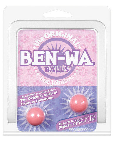 Ben wa balls pearlescent finish pink