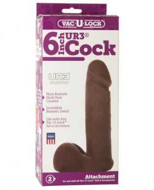 Vac-U-Lock: 6&quot; UR3 Cock - Black