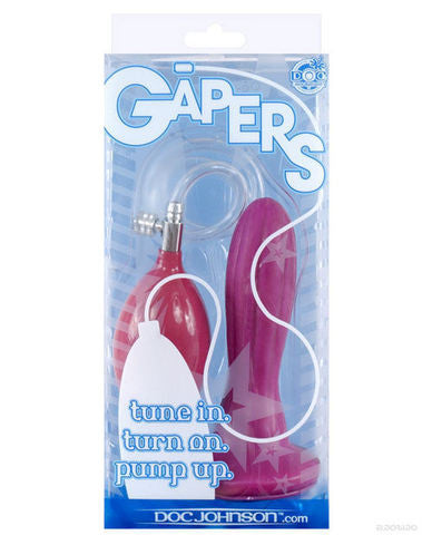 Gapers-organic purple latex-inflatable plug