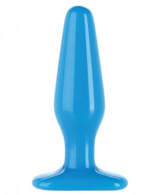 Glo thick anal plug - blue