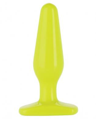 Glo thick anal plug - yellow