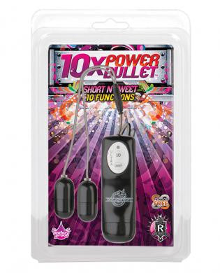 10x dual power bullets slim - black