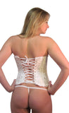 Womens Bridal White Shaper Valentine Corset Top