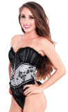 Black White Fashion Clubwear Party Corset Top