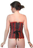 Womens Designer Steampunk Steel Boned Valentine Red Corset Top