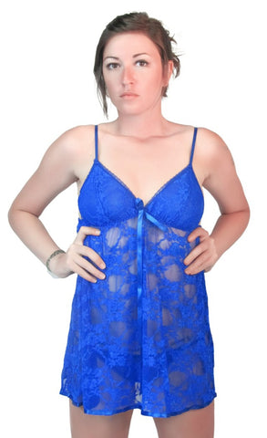 Coquette Blue Lace Summer Babydoll