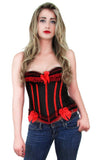 Black Red Womens Valentine Fashion Corset Top