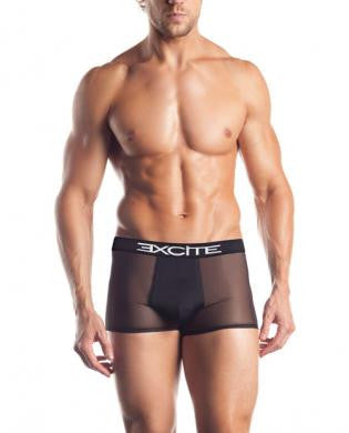 Excite extreme series mesh boxer w/logo waistband black o/s