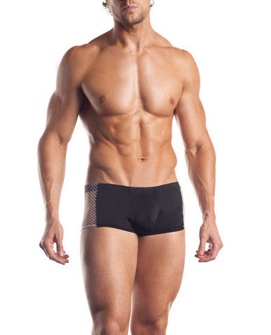 Excite extreme series fishnet side panel brief black o/s