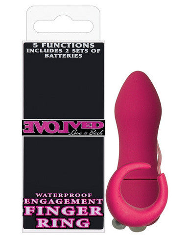 Evolved engagement finger ring - pink