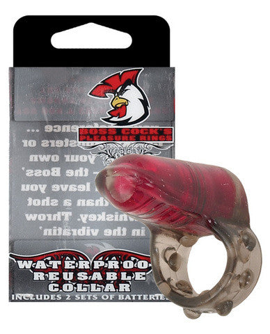 Evolved boss cocks pleasure ring the collar - black/red