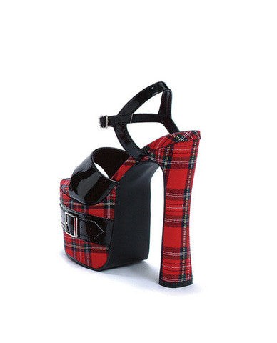 Ellie shoes st. mary 6in heel w/2.5in platform black/red