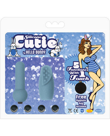 Silicone cutie - blue w/5 function mini vibe