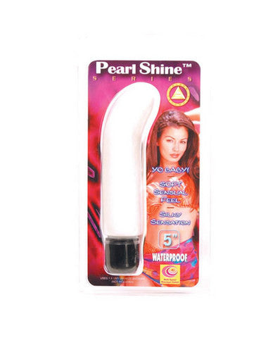 Pearl shine 5in g-spot - white