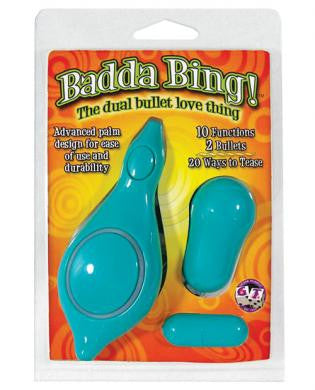 Badda bing dual bullet love thing - teal