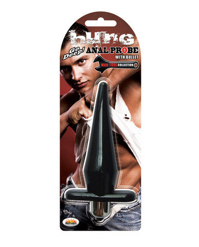 Hung - man tools anal probe w/bullet - black