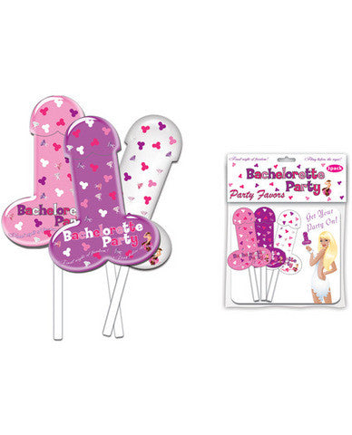 Bachelorette party foil balloon on a stick - 3 pack