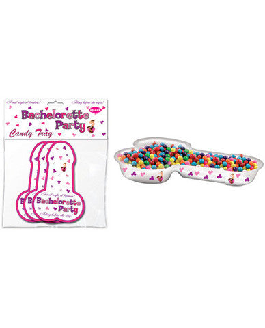 Bachelorette party pecker candy tray