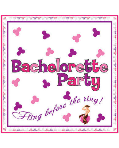 Bachelorette party napkins/trivia game - 10 pack