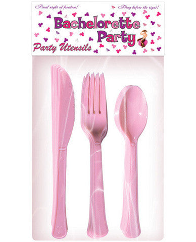 Bachelorette party utensils - 10 piece place setting