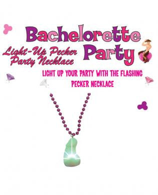 Pecker party light up necklace