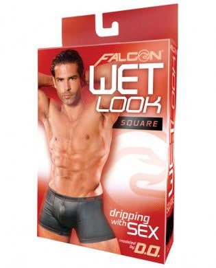 Falcon wet look square - black extra large