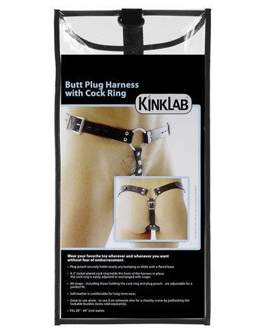 Anal plug harness w/ cockring