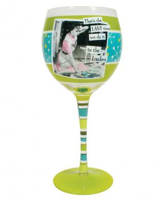 Aprons and attitude that&#039;s the last time we do it.... wine glass