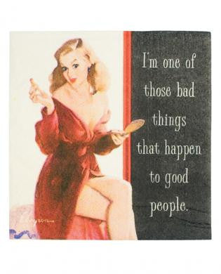 Vintage vixen i&#039;m one of those bad things.....napkins - set of 20