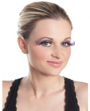 Curled Purple Lashes