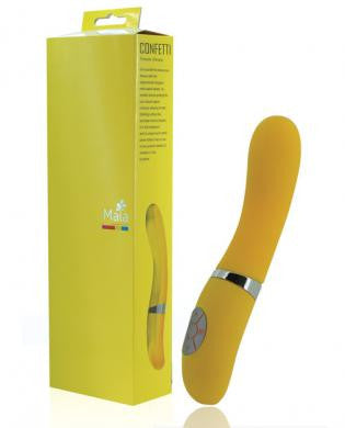 Maia confetti mv1 silicone vibrator - neon yellow
