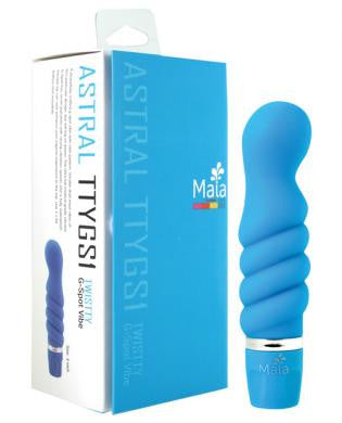 Maia Twistty Silicone G-Spot Vibe - Neon Blue