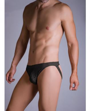 Male basics lace jockstrap black l/xl