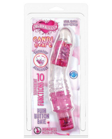 Orgasmalicious candi heart bendable vibe - 10 functions