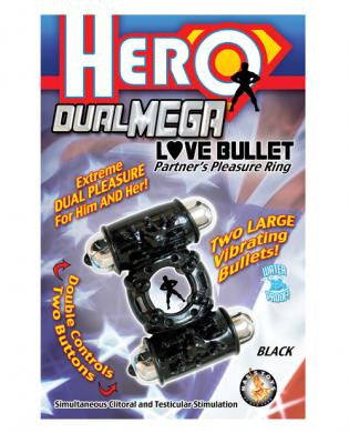 Hero dual mega love bullet - black