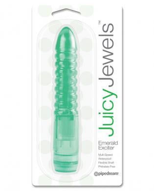 Juicy jewels emerald exciter vibrator - green