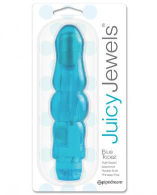 Juicy Jewels Blue Topaz Vibrator - Blue