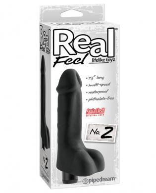 Real feel no.2 long waterproof vibe - black multi speed