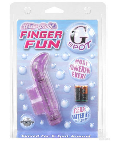 Waterproof finger fun g-spot - purple