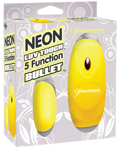 Neon luv touch bullet - 5 function yellow
