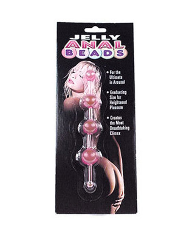 Jelly thai anal beads - pink
