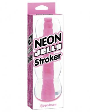 Neon jelly stroker - pink
