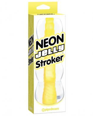 Neon jelly stroker - yellow