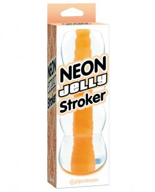 Neon jelly stroker - orange