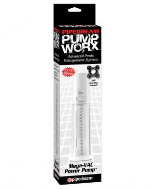 Pump worx mega-vac power pump - white